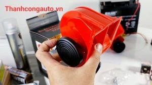 Bộ còi hơi điện lắp xe máy ô tô 12v nhỏ gọn âm siêu lớn.( kèm Rơ le)