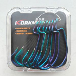 Komar Strengthened Curved Shank Hook 10 times Thicker Special for Soft Bait Giant Monster Buster Fishing Gear Outdoor Camping Travel Supplies