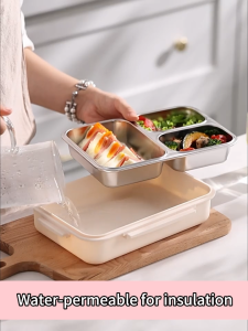 Stainless Steel Lunch Box lunch box for kids stainless steel Microwaveable Oven Safe Lunch Bento Box