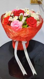 ช่อบูเก้ ดอกกุหลาบ 9 ดอก