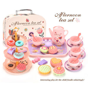 DIY Pretend Play Toy Simulation Tea Food Cake Set Play House Kitchen Afternoon Tea Game Toys Gifts For Children Kids Girls Toys