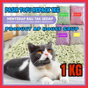 PASIR GUMPAL TOFU KUCING REPACK 1 KG MURMER