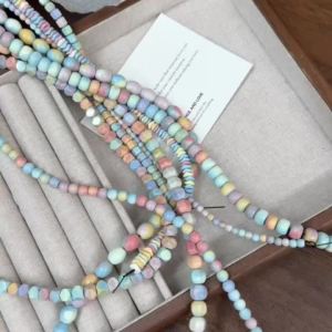 Mixed Shape Alashan Agate Beads Colorful Natural Stone Beads for DIY Bracelet Necklace Earrings Handmade Jewelry Making Supplies