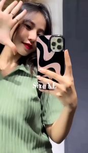 JOSU - CROP TOP DISTY HORNET KNIT TOP KAOS WANITA / LILY TOP RIB / blouse wanita - FR