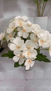 Bunga Begonia Cabang 5 Artificial & Bouquet Hydrangea Palsu (NK-231)