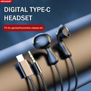 #For Samsung Earbuds Type-C Wired Earphone In-Ear 3.5mm Headphones Hifi Stereo Headset Noise Reduction Sport Gamer Handfree 2024