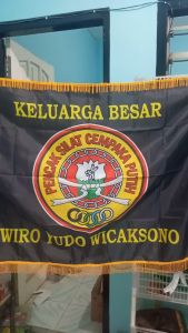 Bendera Cempaka Putih Pencak Silat Rumbai