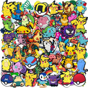 20-100Pcs Potdemiel Pokemon Series Shoe Charms For Clog SandalsShoe Decoration Accessories Shoe Pins Great Gift For Men Women