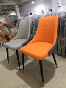 Black Backless Modern Minimalist Dining Chair Luxury Leather Seat Home Use Commercial Bar Stool Fixed Price No Customization