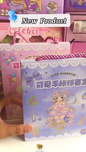 Paket Sticker Paper Bag Lengkap & Alat Perata Lucu Model Cewe