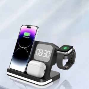 NIOYE | Multifunctional Wireless Fast Charger Clock Bedside Lamp