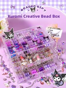 Handmade DIY Bracelet Set with Beads for Children Necklace Gift Box Alloy Plated Silver Gold Sweet Style Fashion Jewelry Accessories