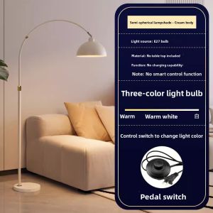 Nordic Style Smart Adjustable Height Fishing Lamp Decorative Floor Lamp Iron Body UV Protected for Living Room Bedroom