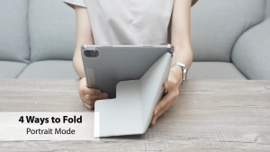 ORI [ iP@d A16 11th Gen ( 2025 ) / iP@d 10.9” 10th Gen ( 2022 ) ] SwitchEasy Origami Nude Flexi-Folding Folio Clear Case