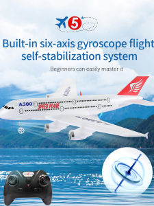 A380 RC Airplane 2.4G EPP foam remote control toy Outdoor Aircraft Model for Children Boy Aldult Gift