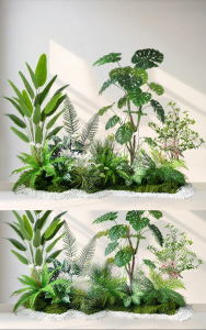 LIANYOU | Decorative Faux Plant For Indoor Outdoors Staircase Courtyard Entrance