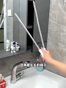 Chổi que dụng cụ Thông Tắc Đường Ống Bồn Rửa bát Bàn Chải Xoắn Gắp Tóc Lông Bồn Rửa Mặt Lavabo Gắp Rác que Thông Cống Bồn Rửa Bát phòng tắm