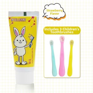 Stain-Reducing and Caries-Preventing Childrens Toothpaste 0-12Y No Fluoride