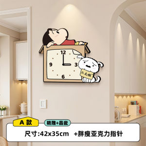 นาฬิกาติดผนังรูปตุ๊กตาการ์ตูน นาฬิกาตั้งโต๊ะแบบเรียบง่ายและโมดอล ตกแต่งห้องเด็ก ห้องนั่งเล่น ห้องนอน ผนัง นาฬิกาติดผนัง