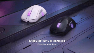 ASUS P722 ROG Keris II Origin Wireless Gaming Mouse 65g Lightweight Ergonomic Swappable Switches 42K Optical Sensor ROG Micro Switch II ROG Omni Receiver 5 Programmable Buttons