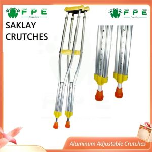 【Fast delivery】Aluminum Adjustable Crutches Mobility Aid Injury Crutches Adult Walker Walking Aid with armrest pad for elderly underarm crutches adjustable grip crutch