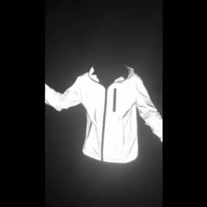 Reflective Jacket Plain Waterproof Windbreaker Motor Cycling Running Night Safety Jaket Pantul Cahaya