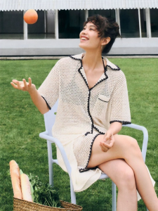 edition | Collaboration Summer New Embroidery Lace Hollow-out Knitwear