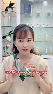 Serum dưỡng da sennio chính hãng tinh chất tái sinh phục hồi dưỡng trắng căng bóng da sennio hàn quốc perfect whitening serum sennio màu xanh cấp ẩm