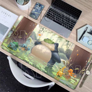 Potdemiel | Mouse Pad Extended P-Pokemon Snorlax Gaming Computer Keyboard Desk Mat Office PC Accessories Gamer Table Rug Non-slip Rubber Mat