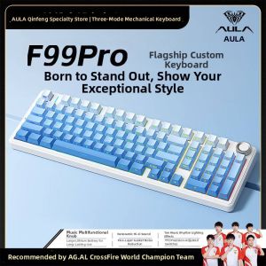 AULA | Wireless Bluetooth Tri-Mode Mechanical Keyboard Blue Switches