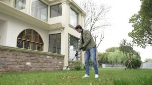 Stainless steel rake agricultural raking grass weeding sweeping leaves rake small telescopic garden tools