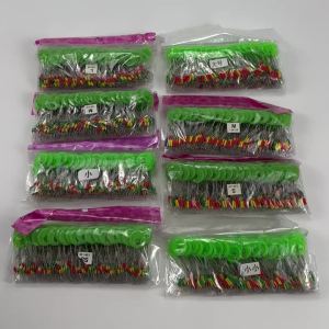 180Pcs or 600Pcs Oval/Cylindrical Rubber Colorful Space Bean Fishing Float Fishing Bobber Float Fishing Float Beans 6Pcs/Group