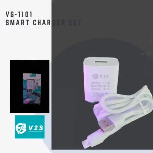 V2S VS-1101 Suit Single USB 2.4A Charger With Android Micro USB Charging Cable