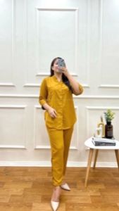 ONE SET BOTEGA SETELAN WANITA MURAH SIZE JUMBO LD 120 (BISA COD)