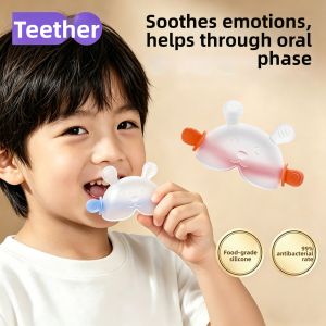 XIANYINLI | Tooth Correction Chewing Teether 10 Year Olds Changing Teeth Period Finger Chewing Prevention Silicone