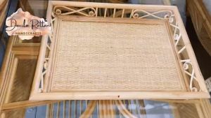 KHAY ĐỰNG TÁCH TRÀ TRÁI CÂY BẰNG MÂY- KHAY MÂY TRANG TRÍ