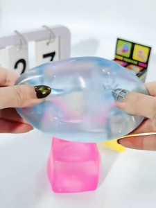 New High-Quality Maltose Ice Cube Squishy Toy Squeeze Toys Stress Relief Slime Toy for Kids and Adults with Fun Color Options for Kids Birthday Gift