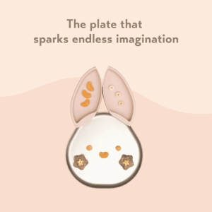 CYD TERRA Baby Kids Bunny Plate | Baby Led Weaning Feeding Tableware | Red Dot Winner 2026