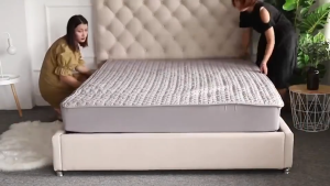 100% Waterproof Quilted Fitted Mattress Protector Home Preferred Smooth Comfortable Mattress Cover Bed Pad | Fast Delivery Philippines