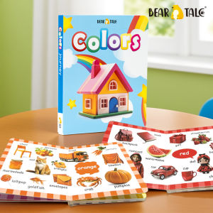 BEAR TALE Colors Board Book Colorful Illustration Thematic Cognitive Training Early Color Cognition for Kids 20Pages