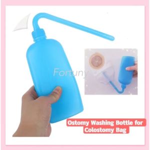 (Local Seller) 300ml Botol mencuci Bag Najis Hygiene Cleaning Colostomy Bag Plastic Wash Stoma bag Bottle Ostomy Pouches