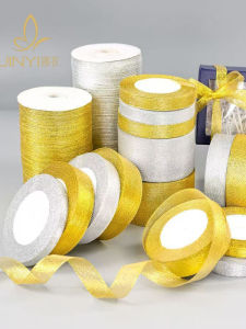 Ruy Băng Lụa Trang Trí Quà Tặng Giáng Sinh Ruy Băng Vàng Bạc Ruy Băng Trang Trí Hộp Bánh Shop Hoa Hộp Đựng Hoa