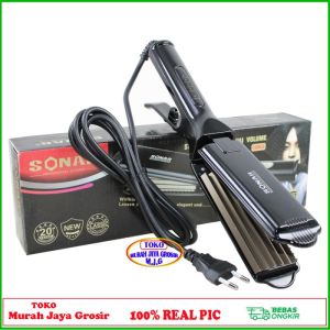 Catokan Sonar Sn-8098G Catok Rambut Gerigi Original Alat Keriting Rambut Catok Genteng Temperatur Control