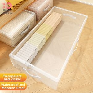 Moisture-Proof Underbed Storage Organizer Foldable Flat Case