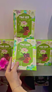 Trà Sen Gạo Lứt Linh Chi Hộp 30 Gói Chính Hãng Cao Cấp ✔️️️ Trà giảm cân giảm béo ngủ ngon tuần hoàn máu thanh nhiệt