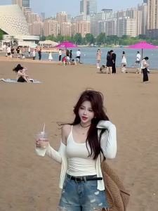 YUEZHONGWEI | Summer Style Two Piece Set Sundress And Cardigan