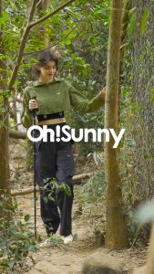 Ohsunny Quần túi hộp nhiều túi nữ chống nắng quần bình thường ỐNg RộNg cạp cao hiphop đường phố Triều UPF50 +