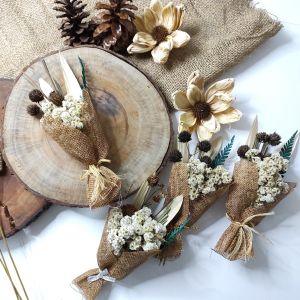 Mini Bouquet Dried Flower | buket bunga edelweis kering | BOUQET RUSTIC hiasan mahar