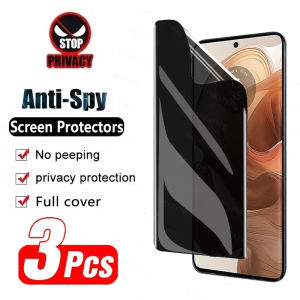 3Pcs Privacy Hydrogel Film For Realme 13 12 11 10 9 8 7 Pro Plus 9i 8i 7i 50A 50I 30i Narzo Prime Without Fingerprint Unlocking