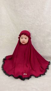 Mukena Anak Terbaru Variasi Bando Rempel Viral Kekinian